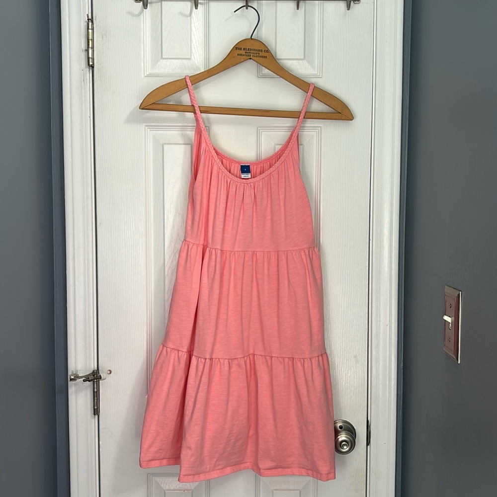 Pink Old Navy braided spaghetti strap sundress, size small